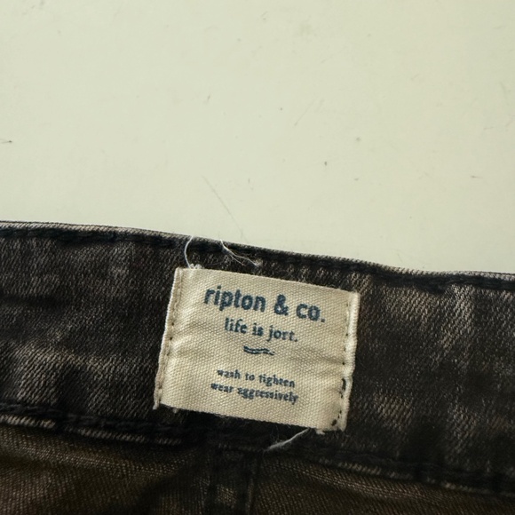 Ripton & Co Rustic Brown Denim Stretch High Rise Relaxed Fit Womens 29 x 28 - Picture 5 of 12